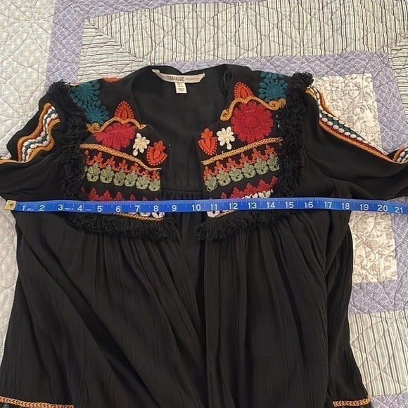 ZARA Trafaluc Outerwear multi color open swing Jacket size S - Picture 8 of 11